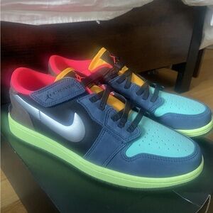 Air Jordan Multicolor Sneakers | 1 FlyEase Low Tokyo Bio Hack
